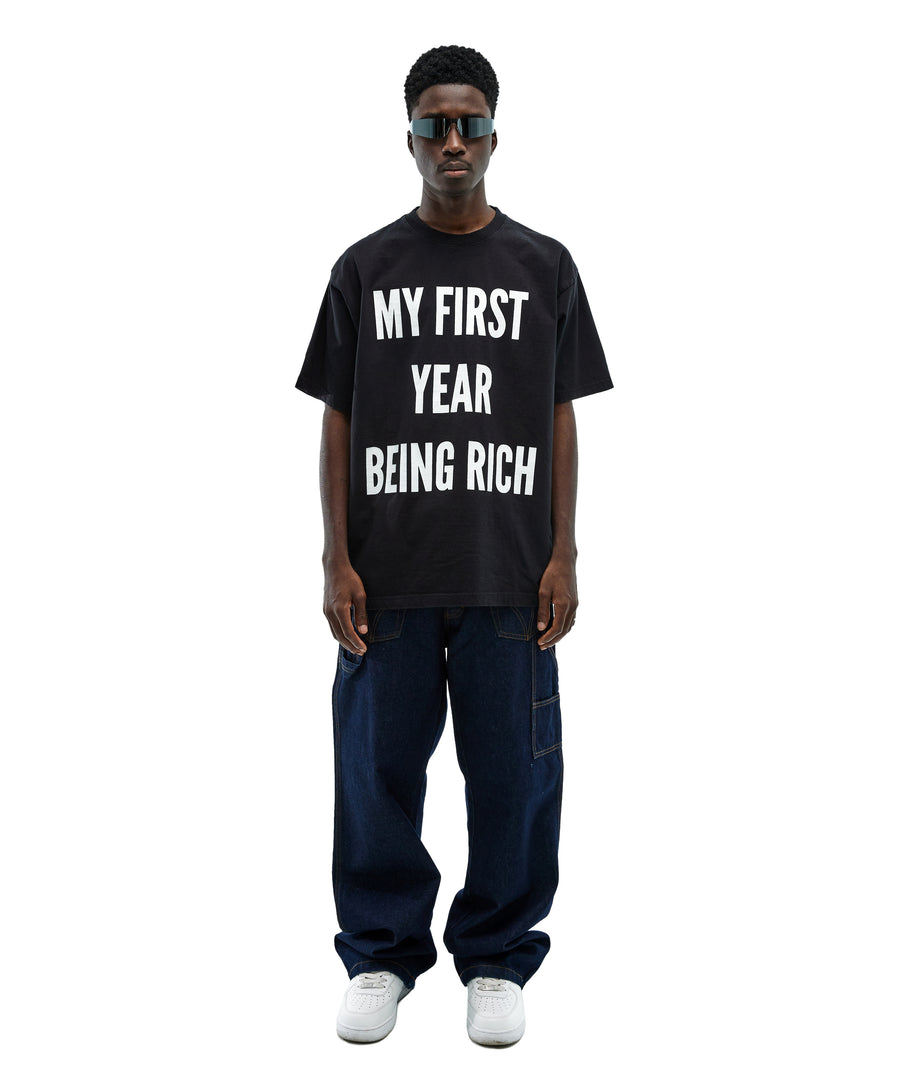CAKE - FIRST YEAR BEING RICH TEE BLACK