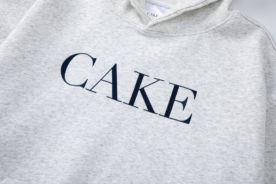 CAKE - NAVY ON GREY HOODIE