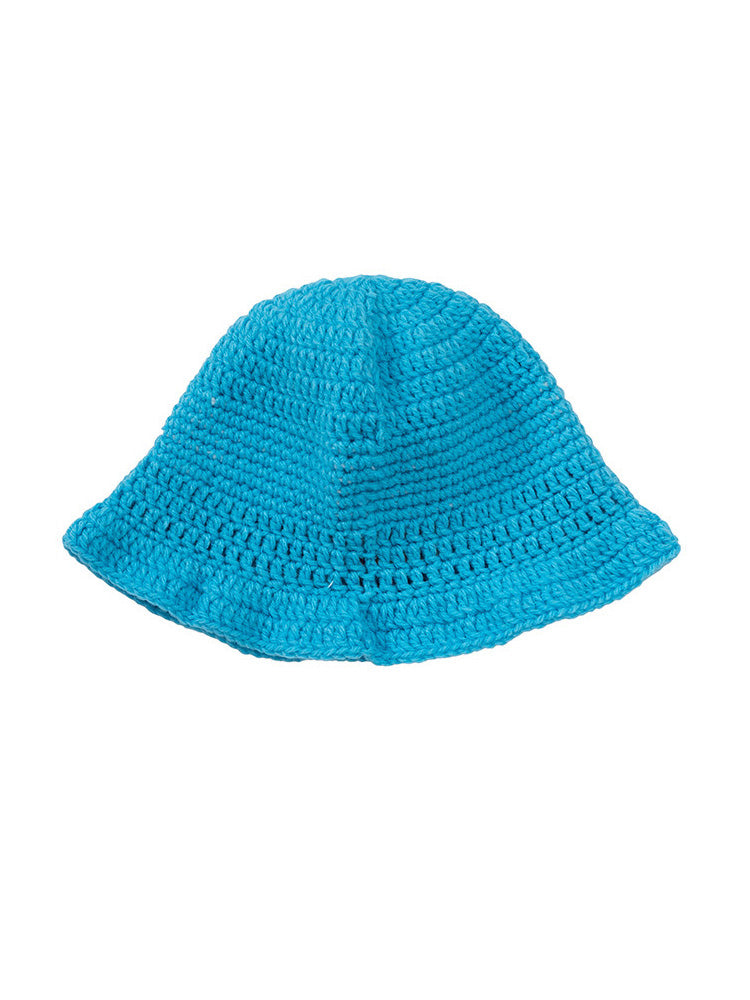 CAKE X Y.A.R.N.COLLECTION HANDMADE KNIT BUCKETS HAT (BLUE)