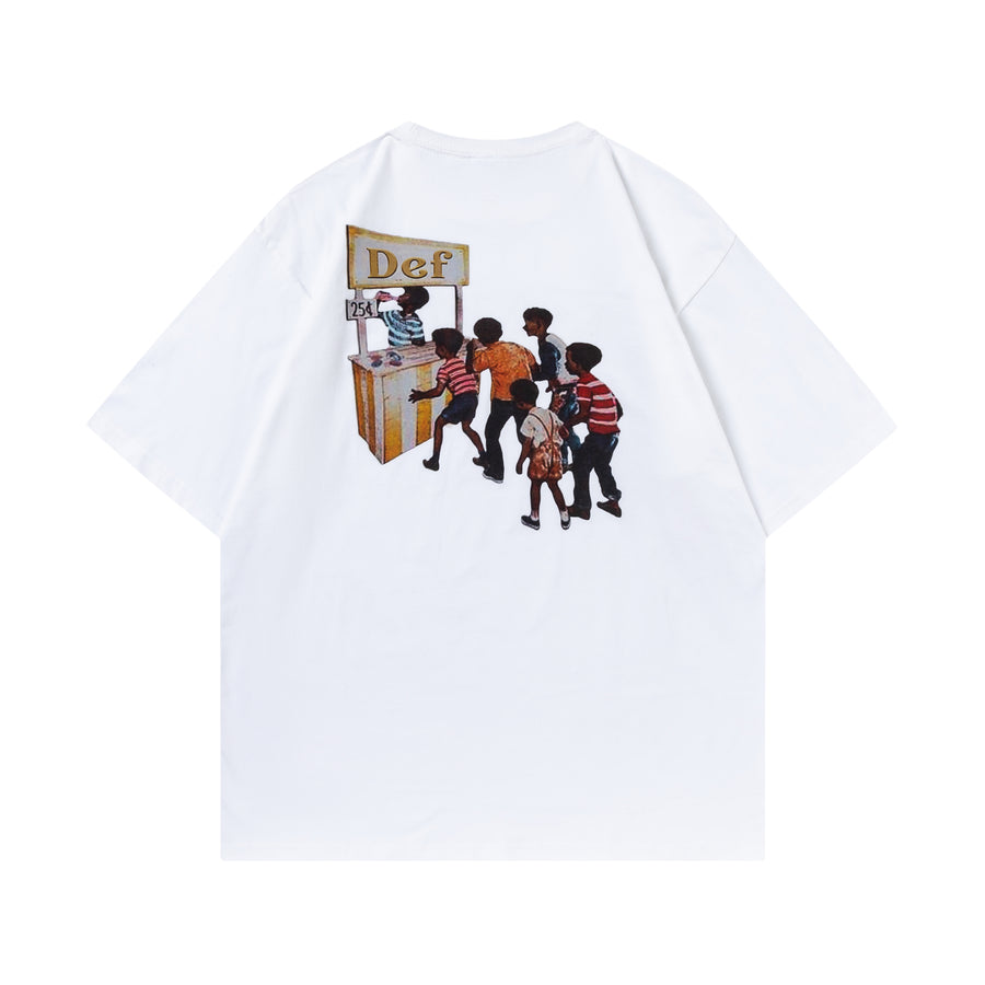 CAKE X DEFINITE - SHOP A LOT TEE WHITE