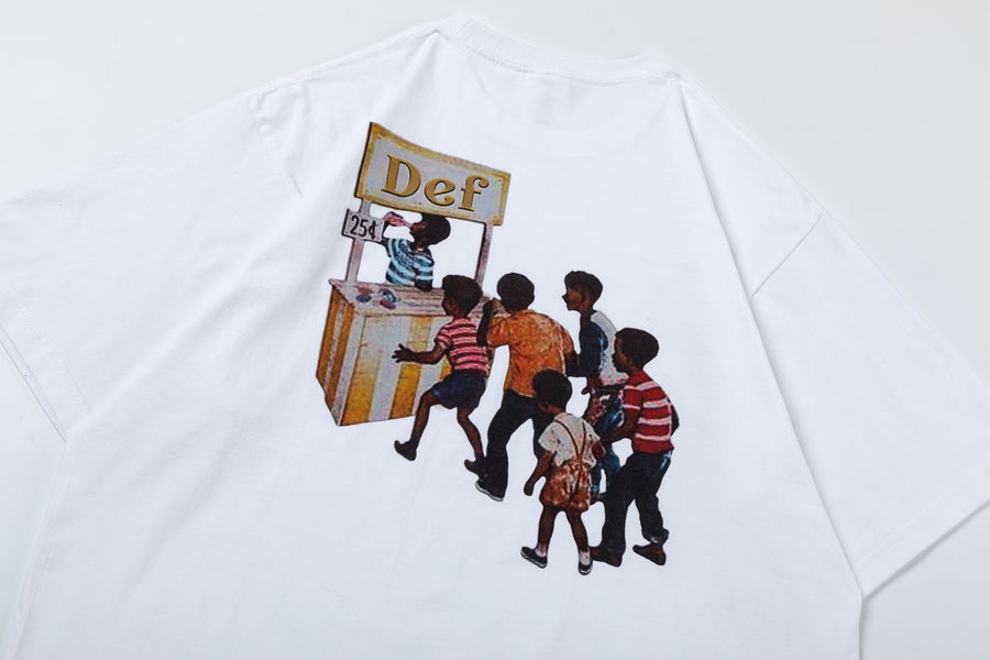 CAKE X DEFINITE - SHOP A LOT TEE WHITE