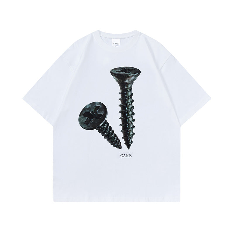 CAKE - DRILL TEE WHITE