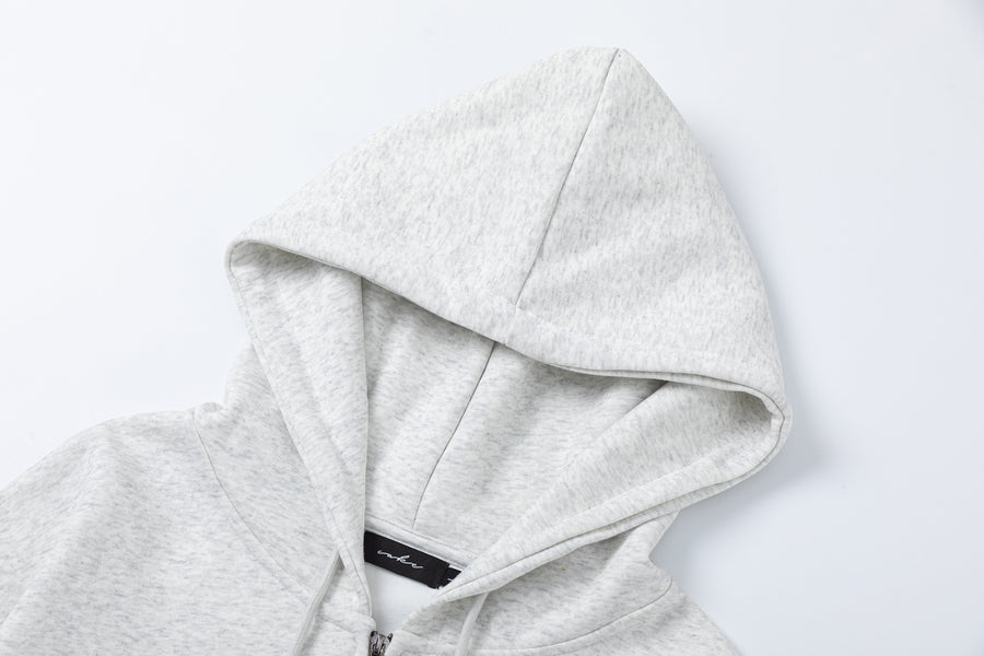 CAKE / DEFINITE “Shopaholic” Zip Up Hoodie GREY