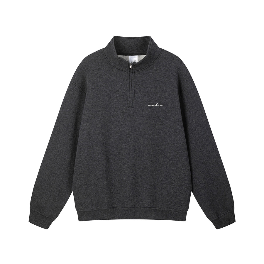 CAKE - CHARCOAL HALF ZIP PULLOVER