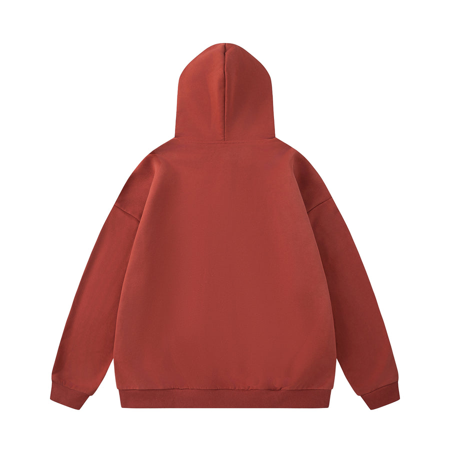 CAKE - ARABIC ZIP UP HOODIE BURGUNDY