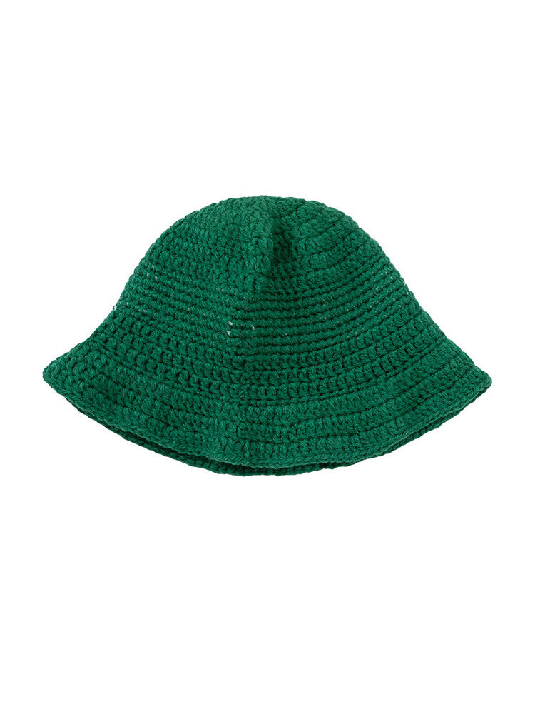 CAKE X Y.A.R.N.COLLECTION HANDMADE KNIT BUCKETS HAT (GREEN)