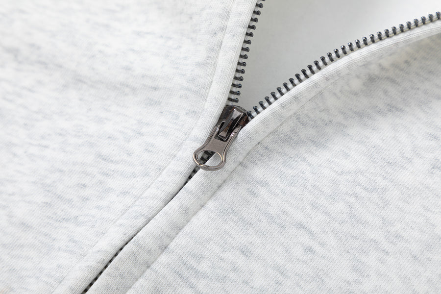 CAKE / DEFINITE “Shopaholic” Zip Up Hoodie GREY