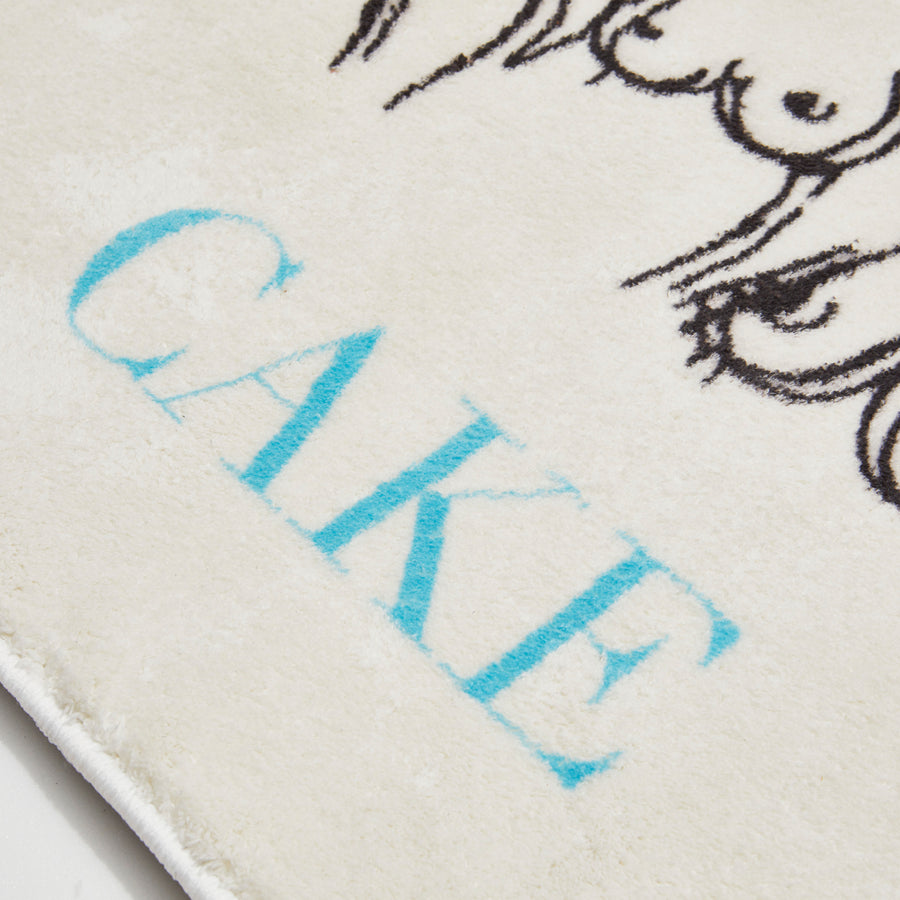 蛋糕 - 裸色地毯 - 白色